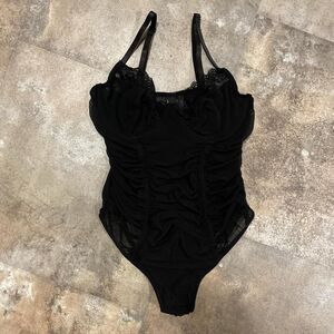 vintage y2k just sexy lingerie body suit playsuit size medium